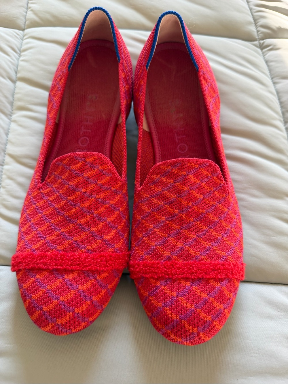 Rothy's Pink-Red Knit Loafers for Women